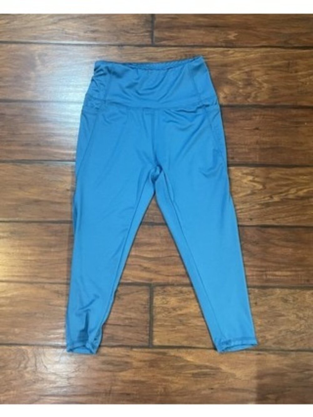 Womens Leggings Size S Teal Blue Athleisure Gym Activewear Sporty Chic Gym Yoga